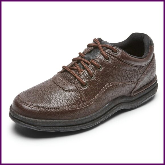 Men's Leather Walking Shoes with Removable Footbeds Size 9